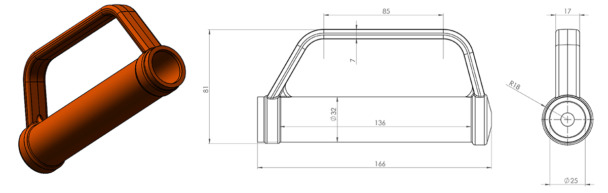 plastic handle plastic handle